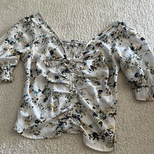 Abercrombie & Fitch puff sleeve top